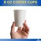 8 oz Coffee Cups With Lids Disposable Paper Coffee Hot Cups (50 Cup & 50 Lids)